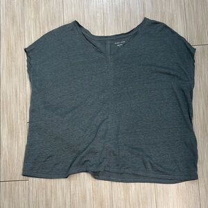 Eileen Fisher Dark Gray Short Sleeve Tee